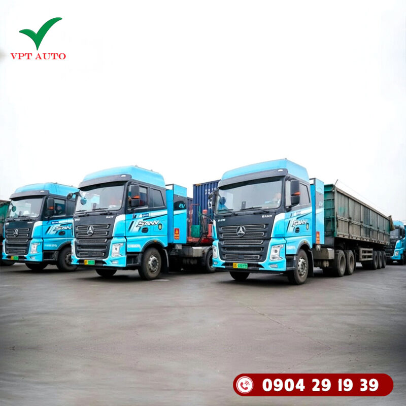 Xe đầu kéo điện sany, xe tải điện sany2